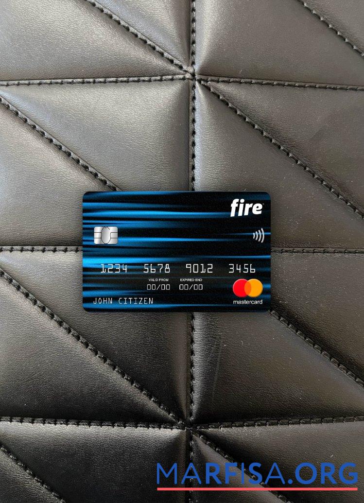 Blank Ireland Fire Financial bank mastercard photolook front sample